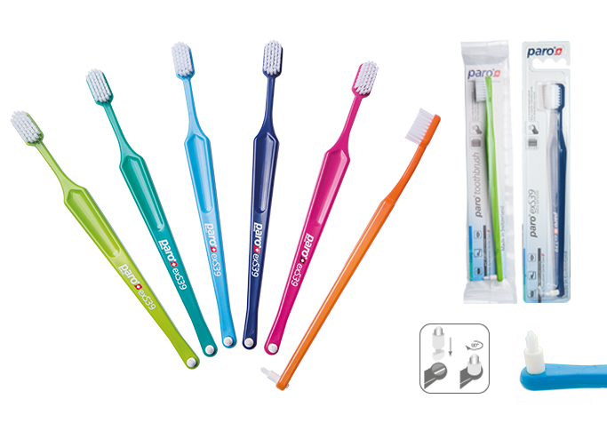 PARO CLASSIC TOOTHBRUSHES, ASSORTED IN DIFFERENT COLOURS